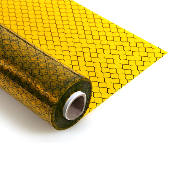 ESD PVC Curtain, Yellow Grid