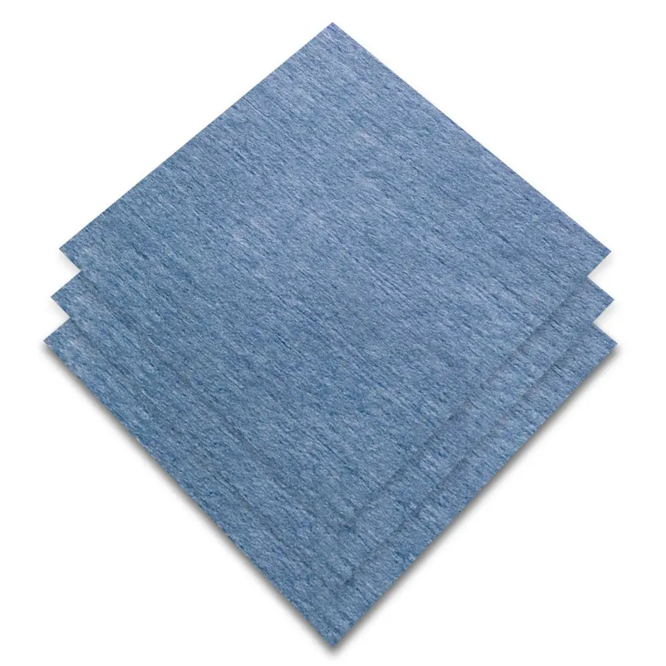 Blue Cleanroom Wiper 0609, Nonwoven Polyester / Cellulose , 56gsm