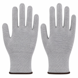 ESD Carbon Gloves, Seamless Knit Nylon/Carbon Fiber, Uncoated
