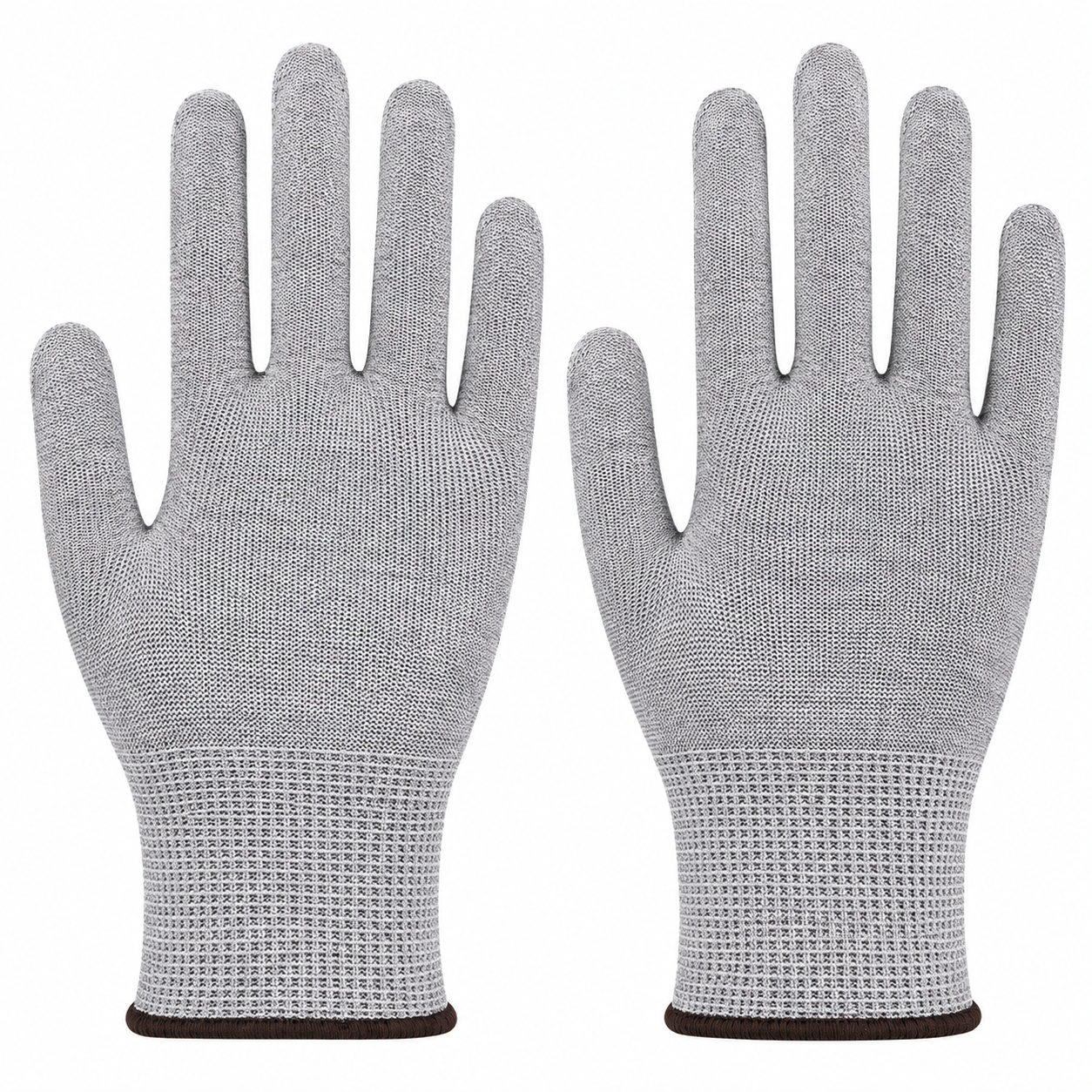 Conducive Examples ESD Carbon Gloves, Seamless Knit Nylon/Carbon Fiber, Uncoated - Myesde