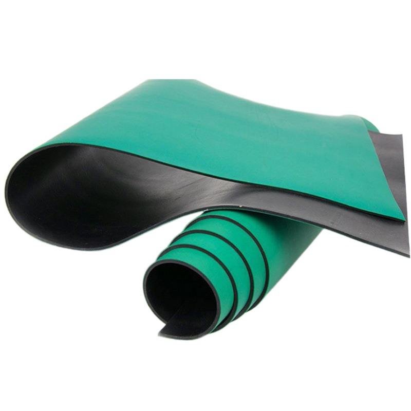ESD Table Mat, Rubber Green, 2-Layer, Thickness 2 mm