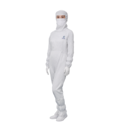 ESD Cleanroom Coverall with Zipper at Legs MSD-03